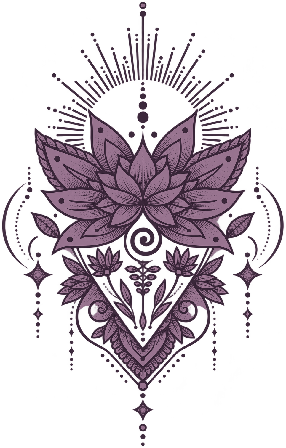 The Art of Intuition emblem — a radiant lotus mandala